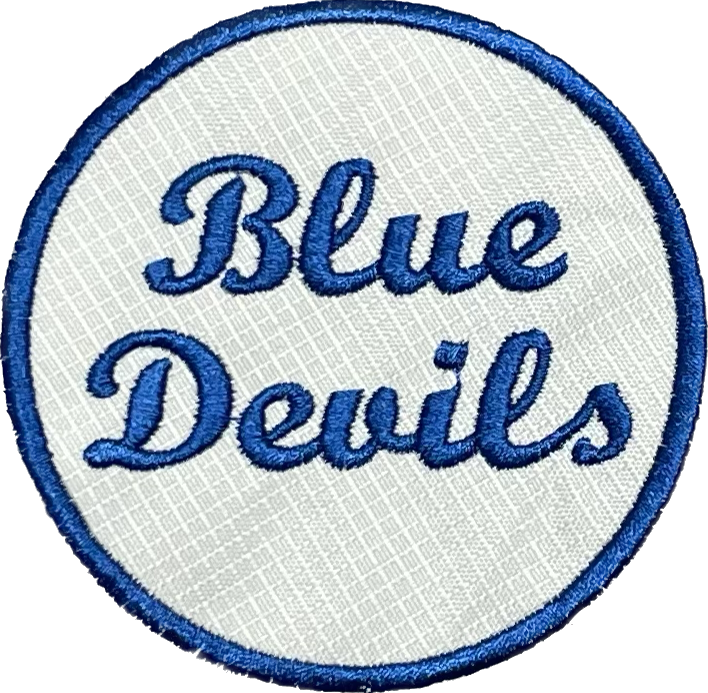 Lawton Blue Devils Embroidered Patch- Iron On