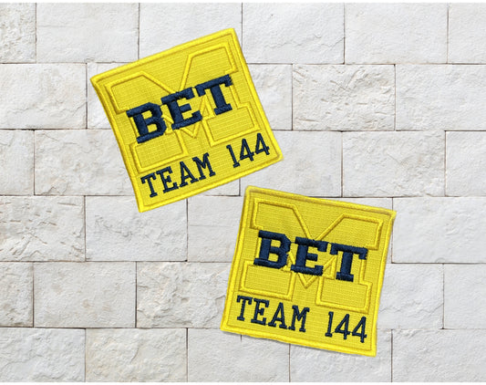 BET Team 144 Michigan Embroidered Patch