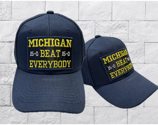 Michigan Beat EVERYBODY Navy Baseball Cap