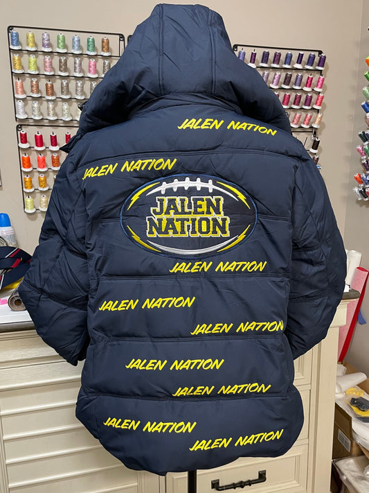 Custom Jalen Nation Puffer Design