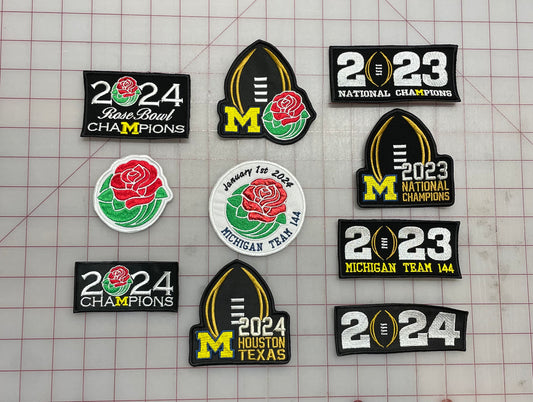 2024  Rose Bowl/College Football Playoff Custom Patches