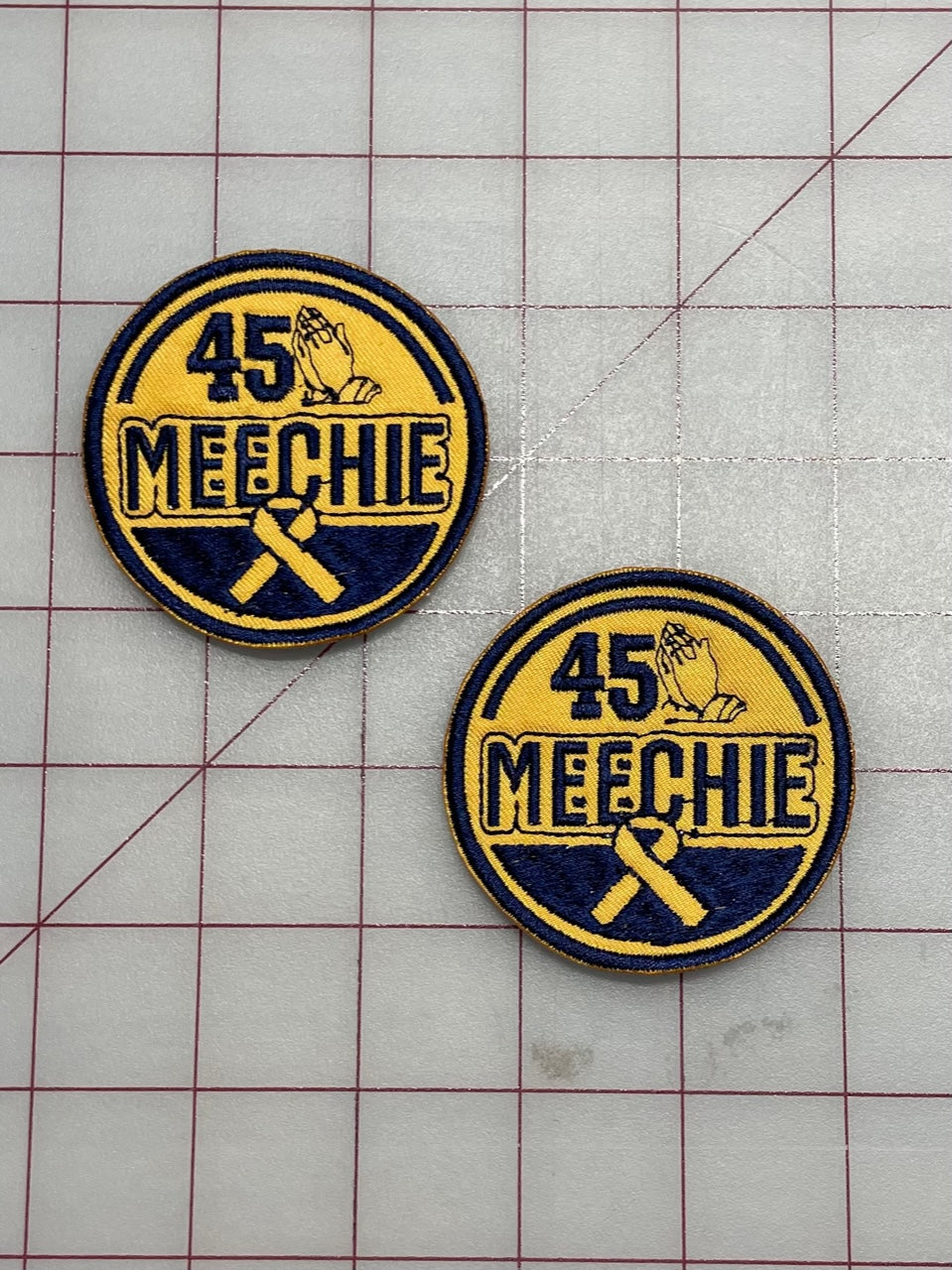 Meechie Memorial Patch Custom Embroidered Patch- Choose Sew or Iron On