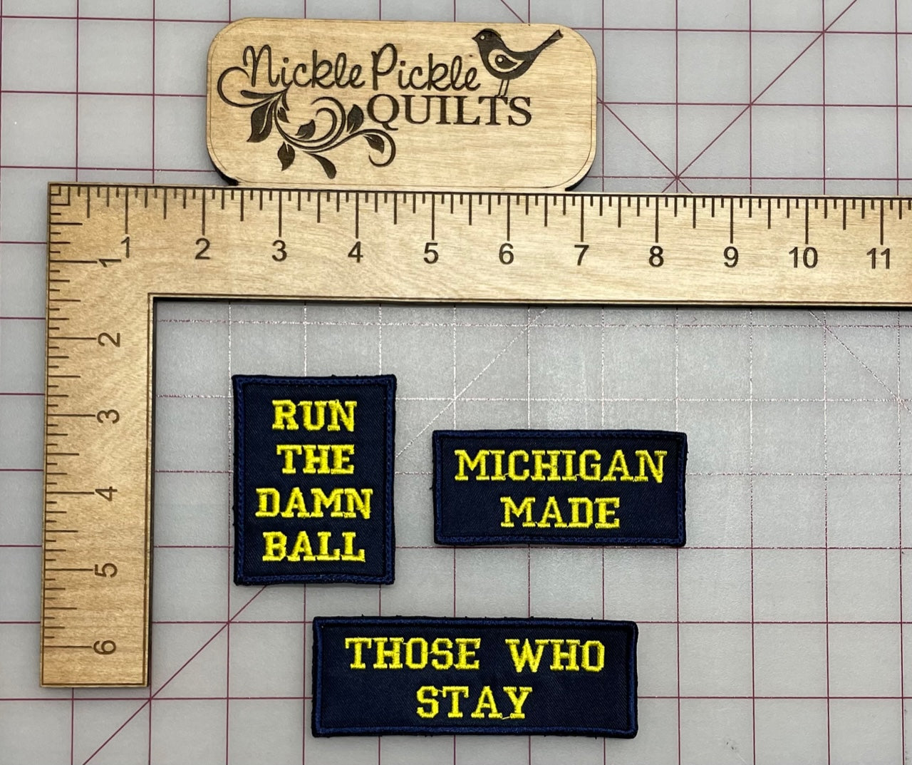 Michigan Wolverine Culture Custom Embroidered Patch Set- Choose Sew or Iron On