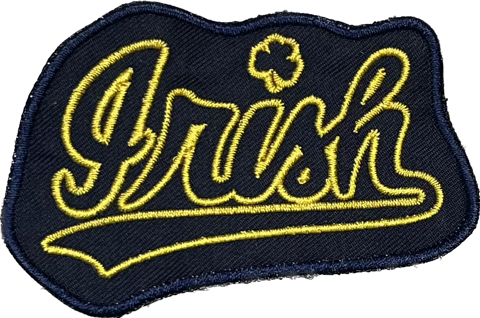 Irish Classic Custom Embroidered Patch- Choose Sew or Iron On