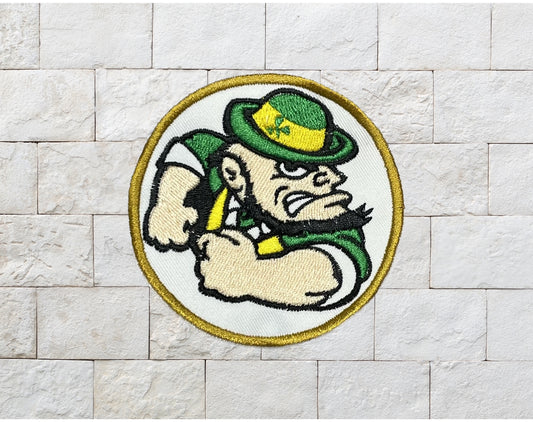 Fighting Irish Guy Custom Embroidered Patch- Choose Sew or Iron On