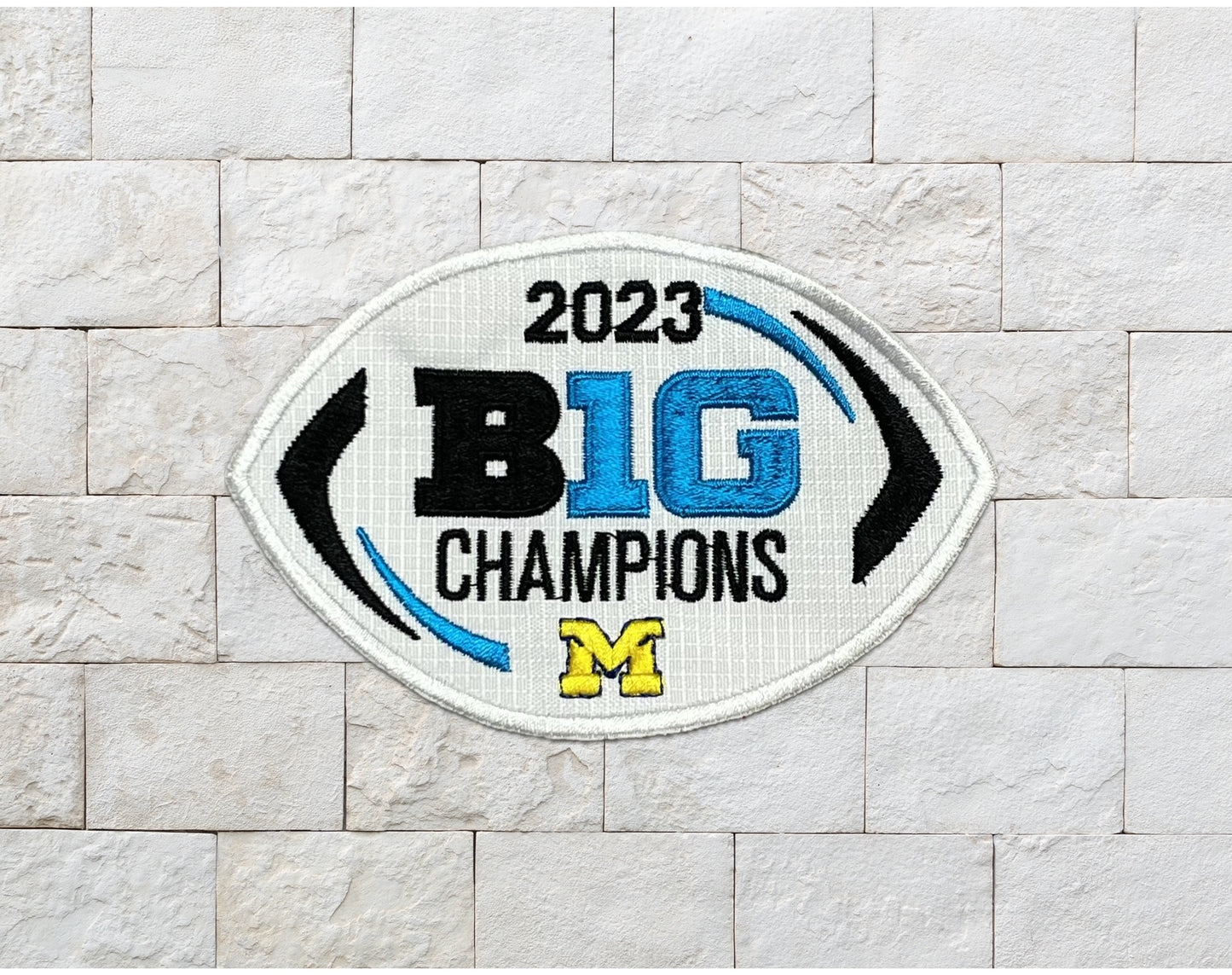 Big 10 2023 Michigan Championship Patch- Sew or Iron On