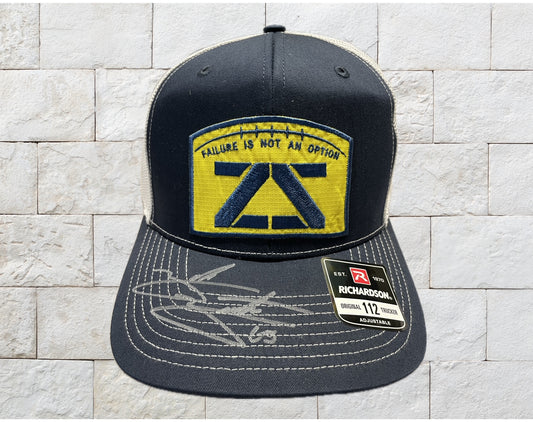 LIMITED AUTOGRAPHED Zak Zinter ZZ Navy White Stitch Richardson 112 Baseball Cap