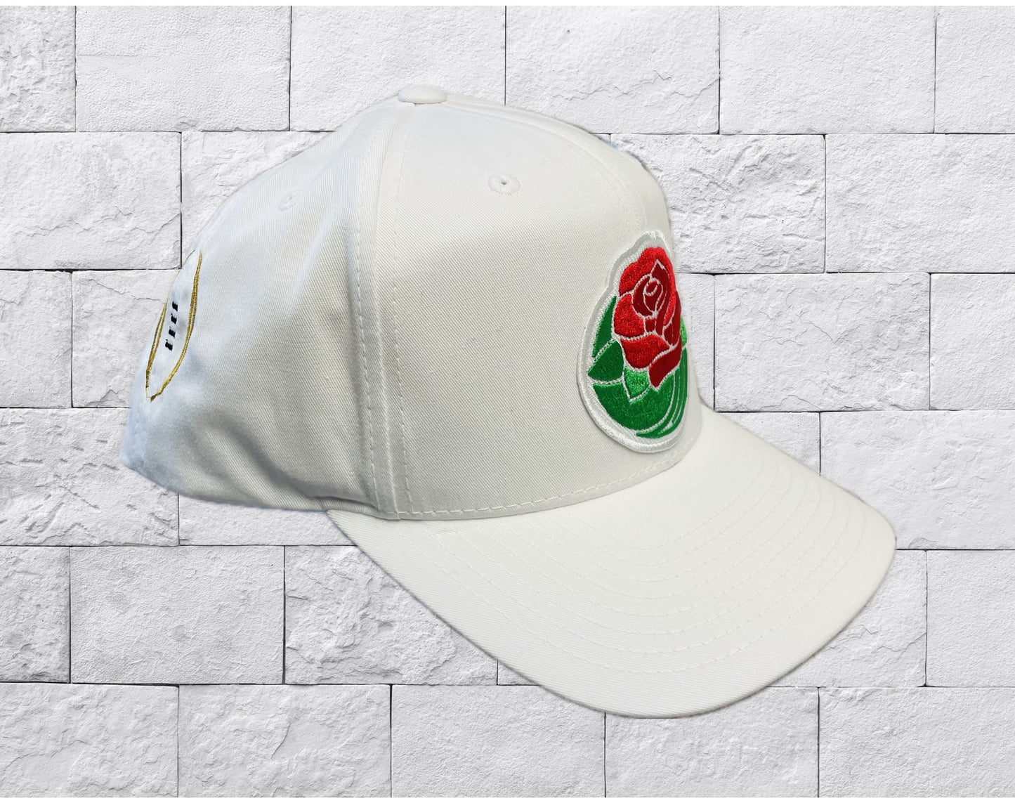 Rose Bowl Replica Player Issue Yupoong Classics Retro White Baseball Cap