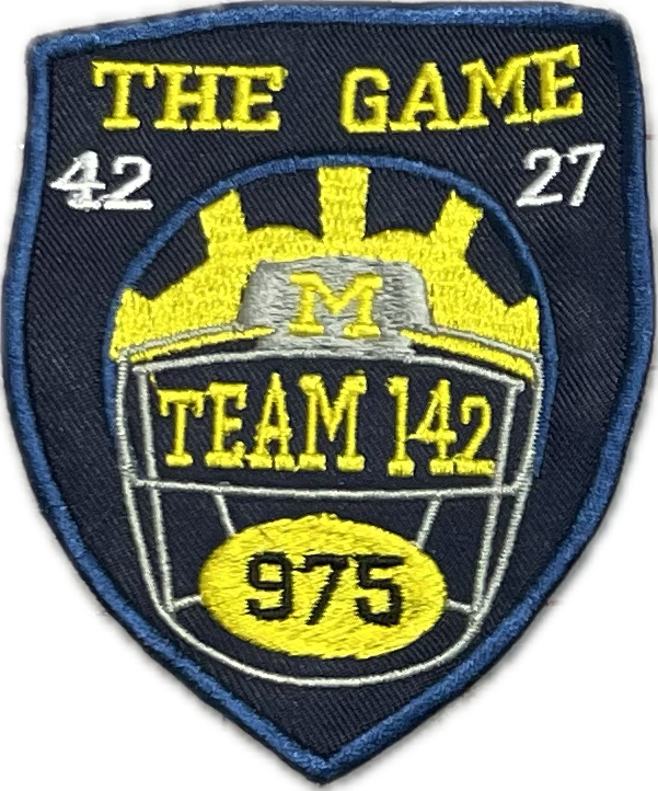 THE GAME: Michigan Win vs OSU Custom Embroidered Patches- Sew or Iron On