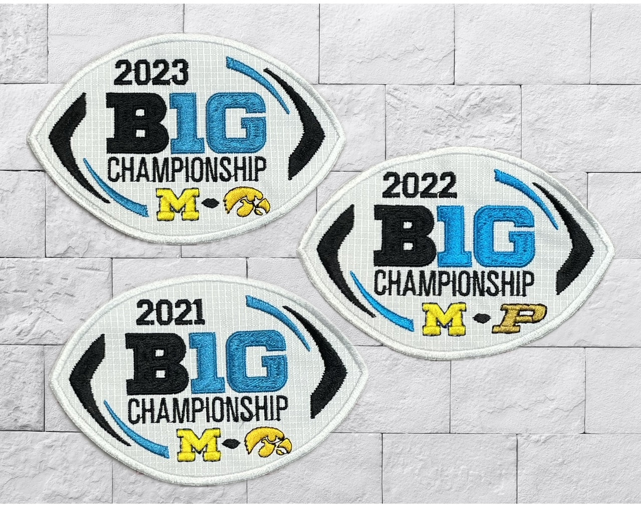 Michigan Big 10 Championship Patches- Sew or Iron On