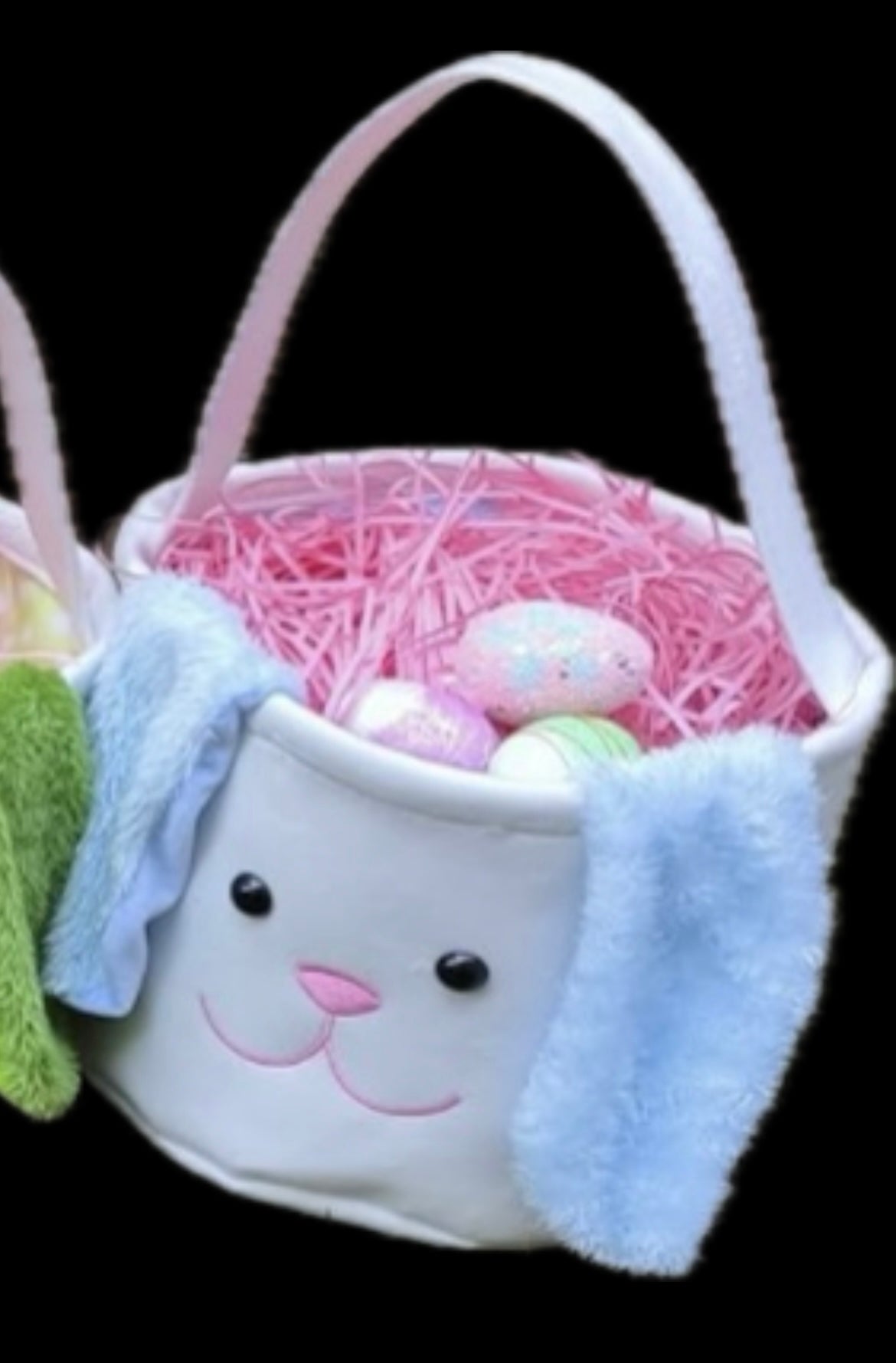 Personalized Furry Bunny Easter Basket