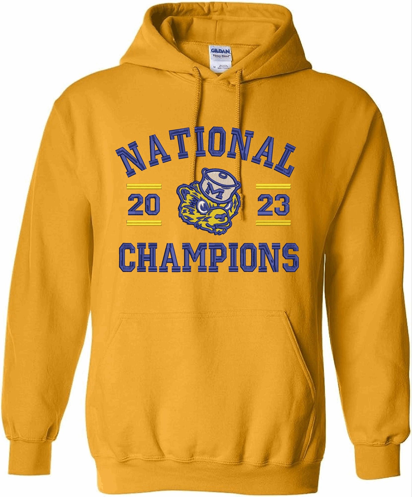 Classic Wolverine Michigan National Champions Adult Hoodie